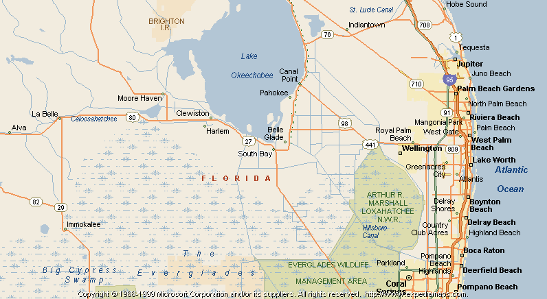 Map of South Bay